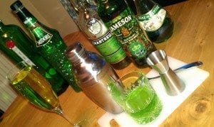 Irish themed cocktails for St Patricks Day