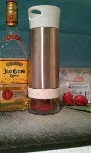 Chilli infused tequila - one of the range from the Cocktail Shaker Boys