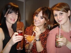 Cocktails at hen party