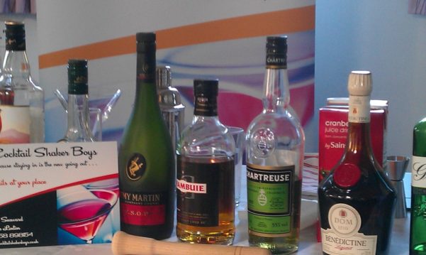 Cocktail making at the W.I. cocktail making demonstration