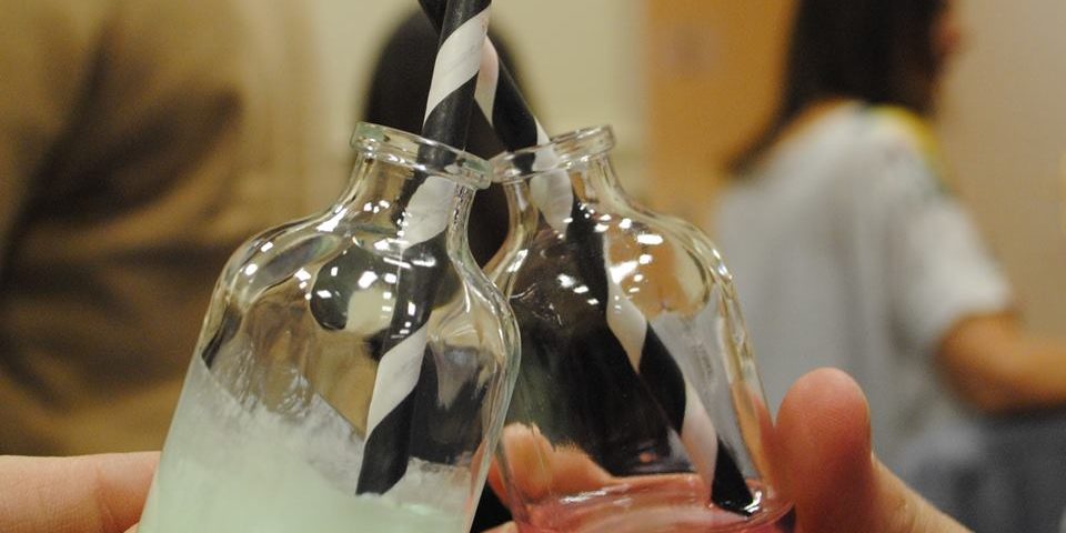 cocktails in mini bottle