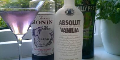 Lavender Martini – our take Lavender Martini and bottles