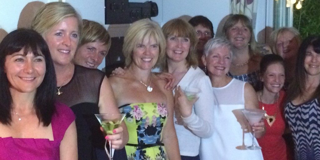 women posing for photo