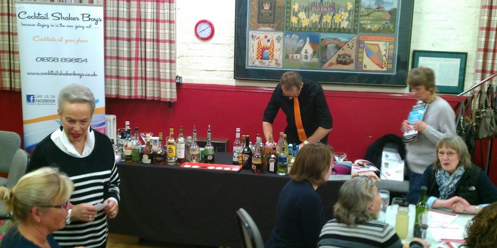 cocktail bottles on a table