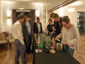 Cocktail making at Hothorpe and the Woodlands